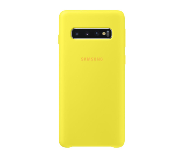 Etui Silicone Cover do Samsung Galaxy S10 żółte - 478355 - zdjęcie